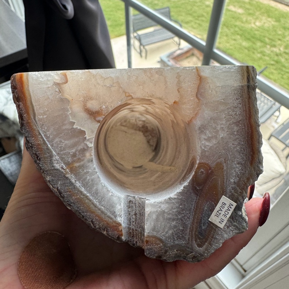 Stunning Agate Geode Slice Lamp - Picture 3 of 5